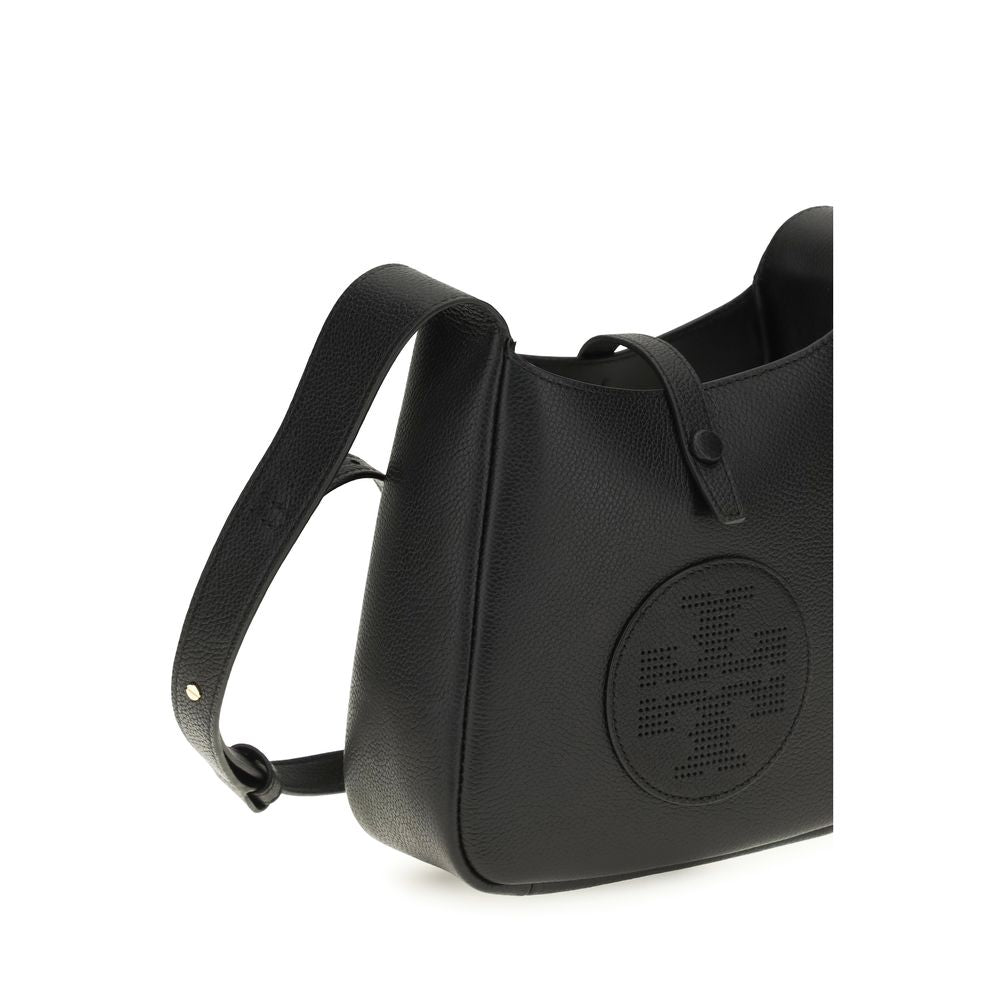 Tory Burch Schwarze Bos Taurus Kalbsleder Schultertasche