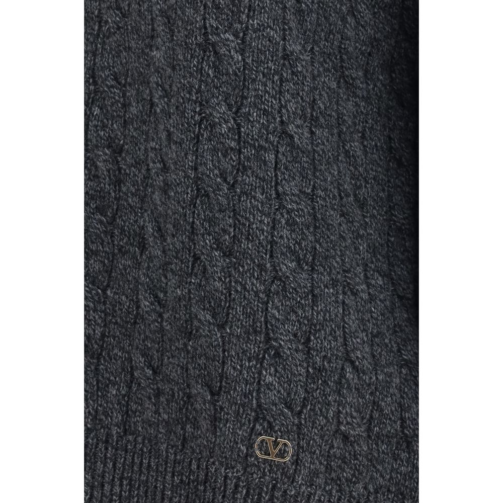 Valentino Garavani Grauer Oves Aries Wollpullover