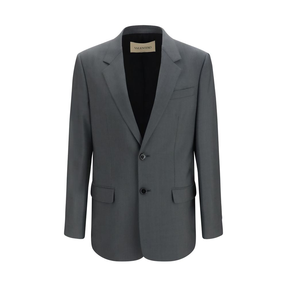 Valentino Garavani Graue Lammwolljacke Oves Aries