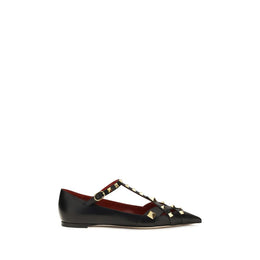 Valentino Garavani Bunte Ziegenleder-Ballerinas
