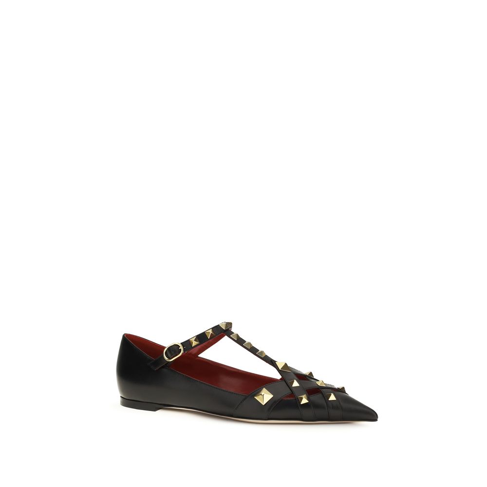 Valentino Garavani Bunte Ziegenleder-Ballerinas