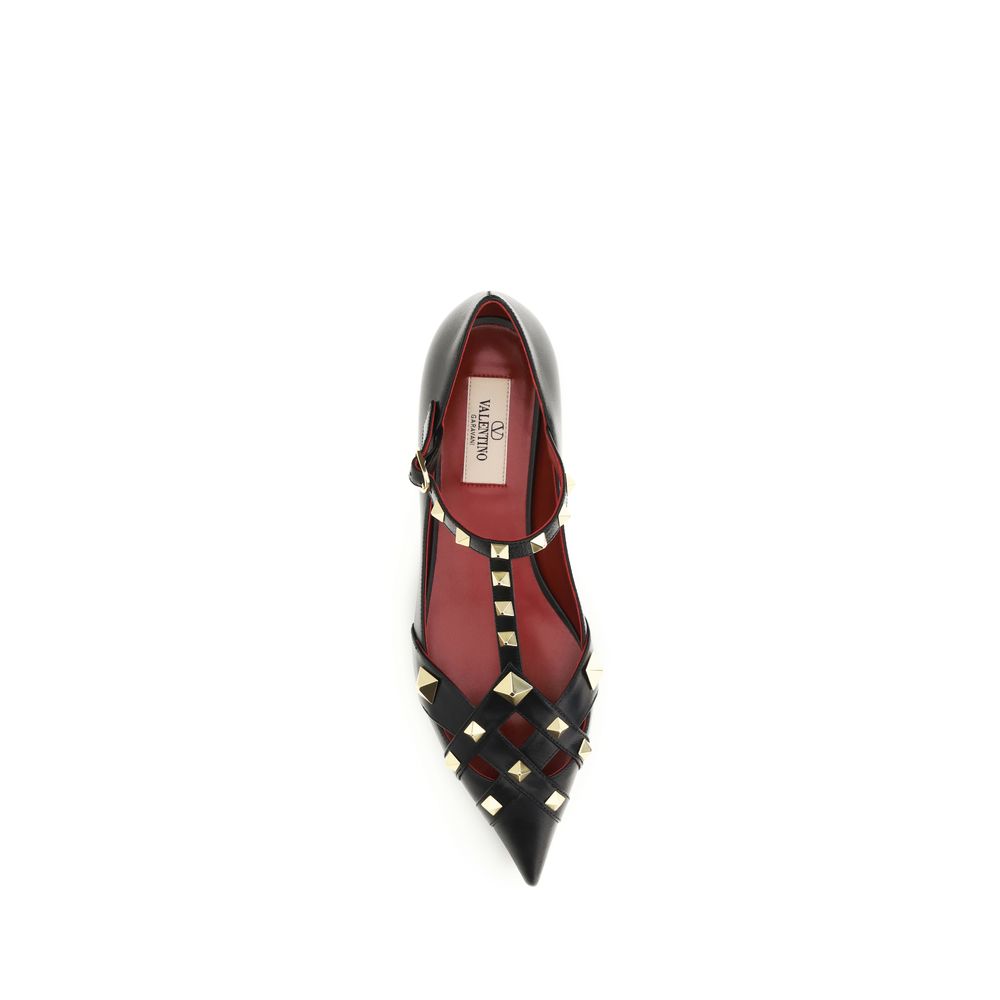 Valentino Garavani Bunte Ziegenleder-Ballerinas