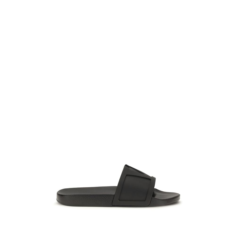 Valentino Garavani Schwarze Gummisandalen