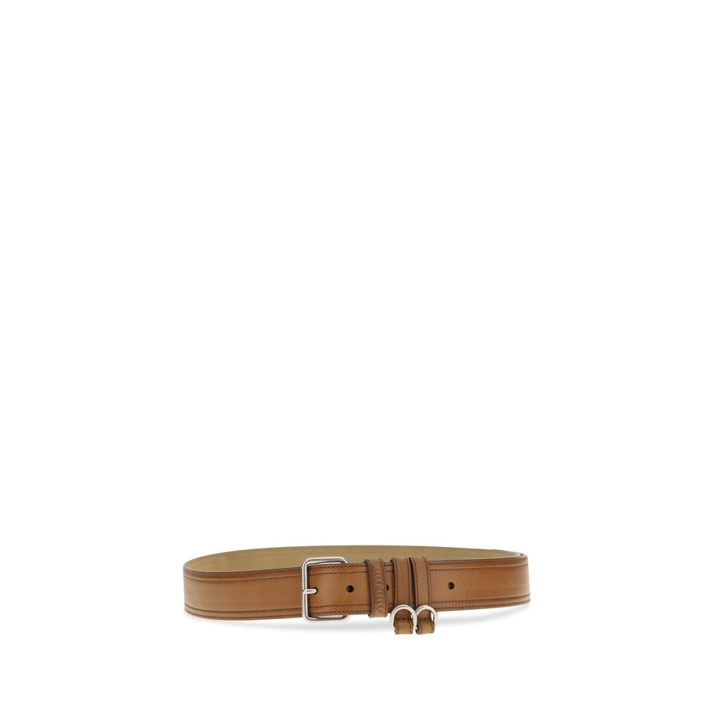 Miu Miu Brauner Kalbsleder Bos Taurus Regular Gürtel