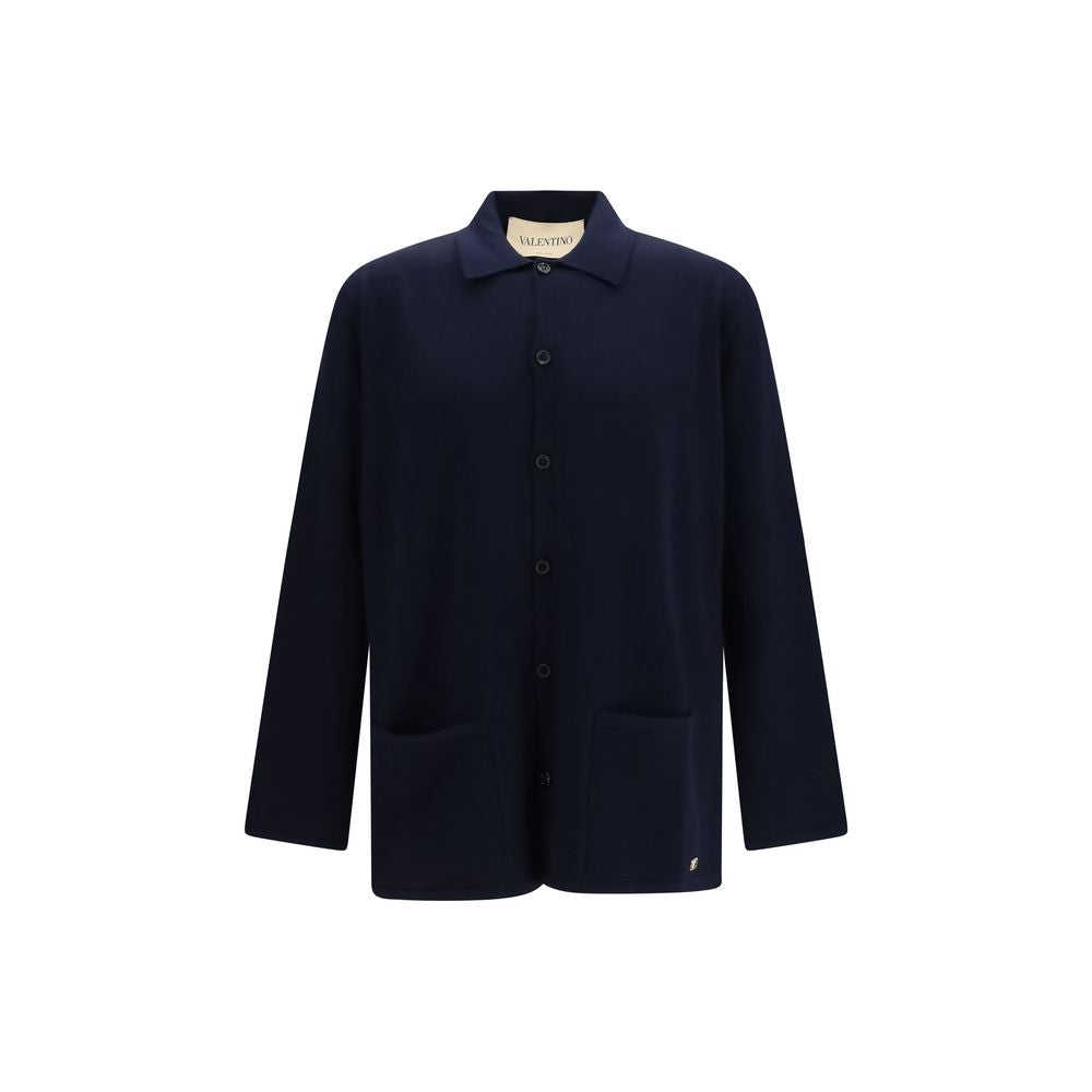 Valentino Garavani Blauer Wollcardigan Oves Aries