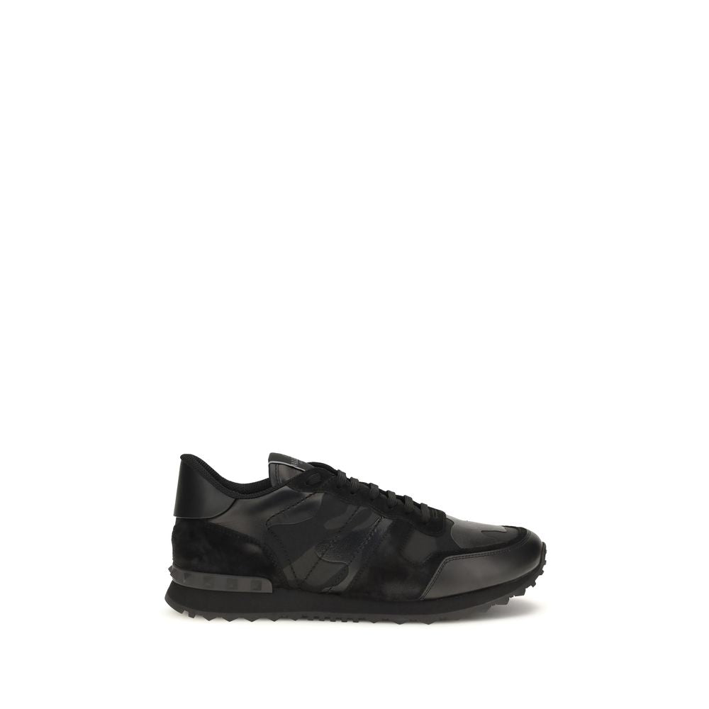 Valentino Garavani Schwarze Sneaker aus Polyester für sportliche Looks