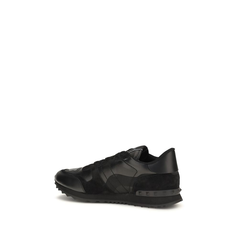 Valentino Garavani Schwarze Sneaker aus Polyester für sportliche Looks