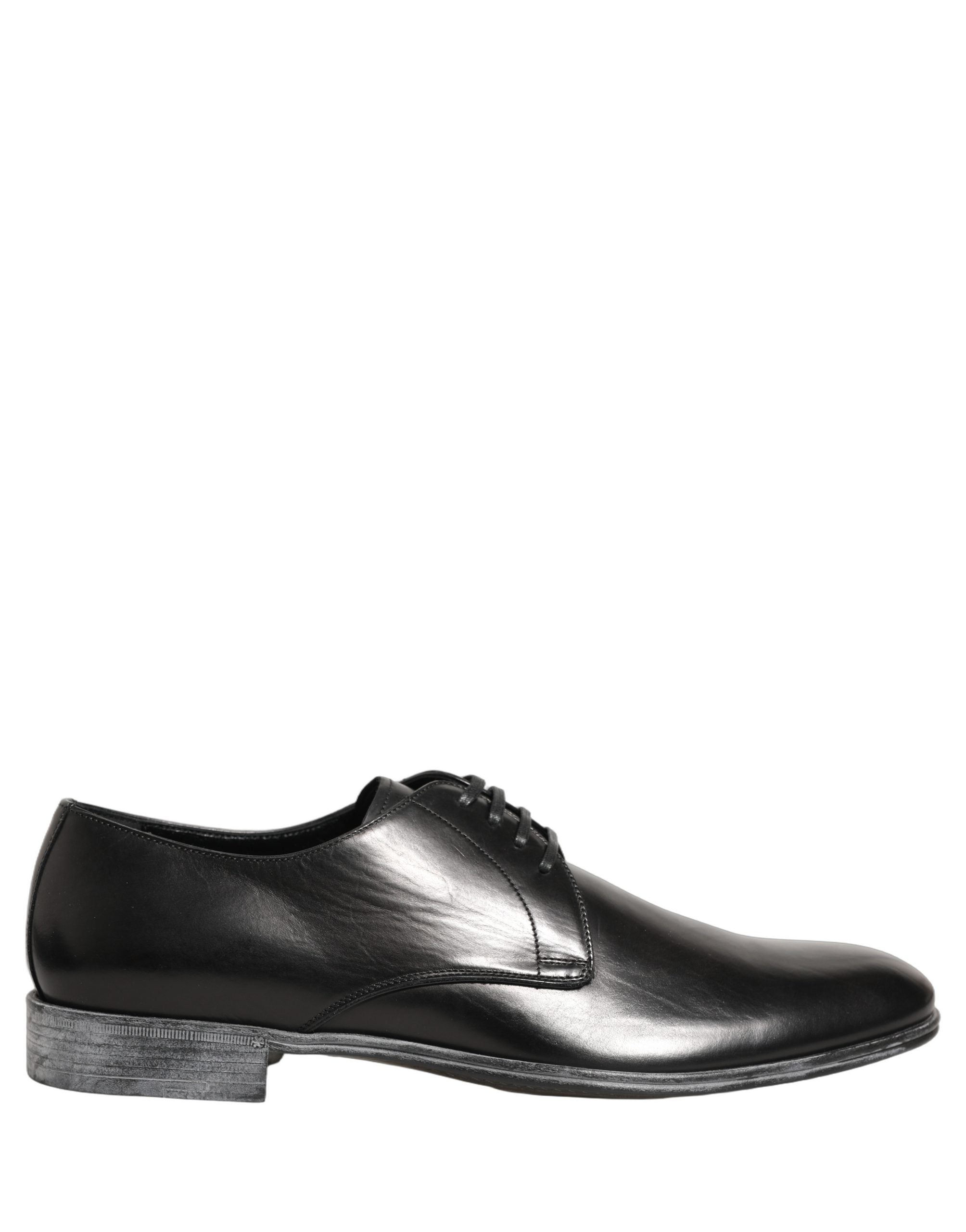 Dolce & Gabbana Schwarze Leder Schnür-Derbys für Herren