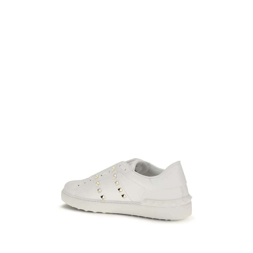 Valentino Garavani Weiße Bos Taurus Kalbsleder Athletic Sneaker