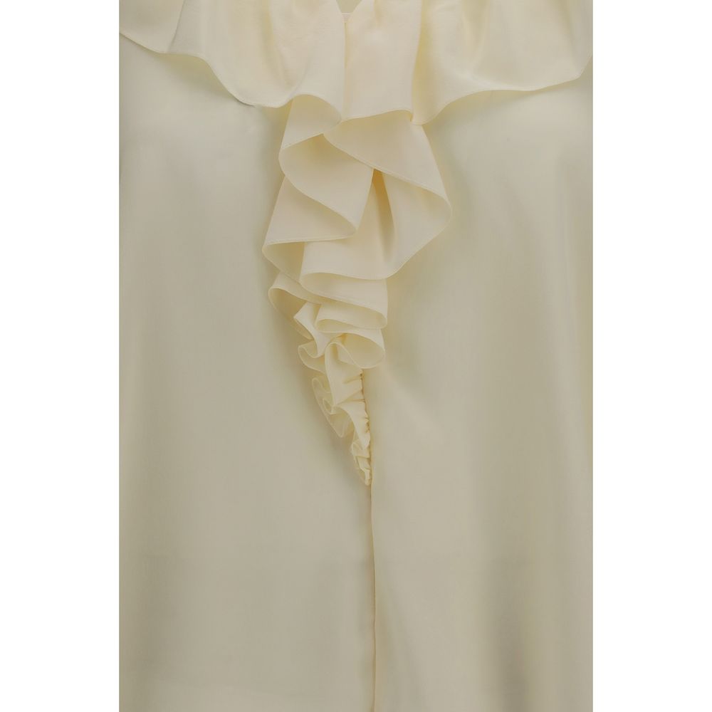 Chloé Beige Seidenbluse