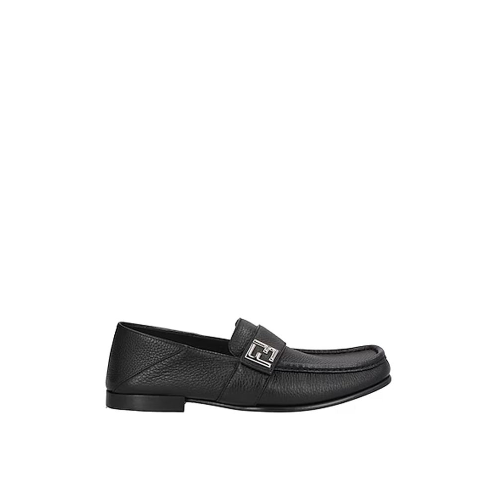 Fendi Schwarze Loafer aus Kalbsleder zum Hineinschlüpfen