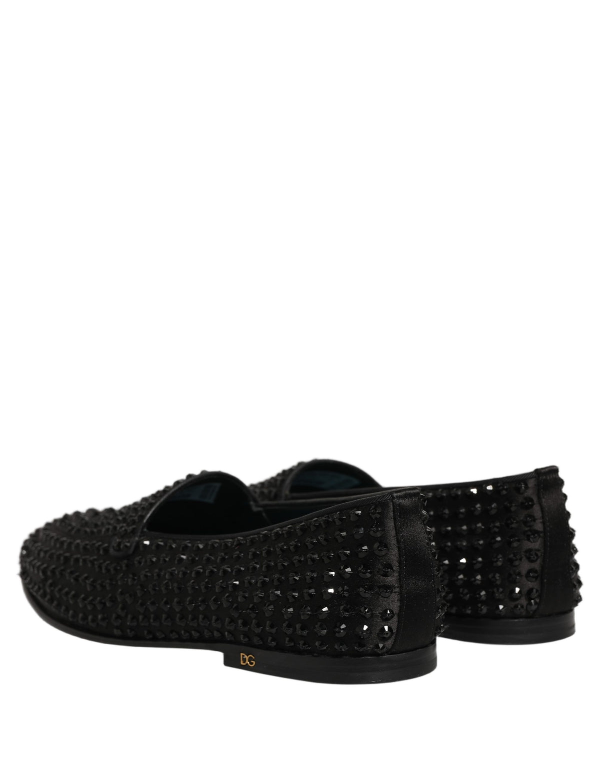 Dolce & Gabbana Schwarze Loafer mit Strassbesatz