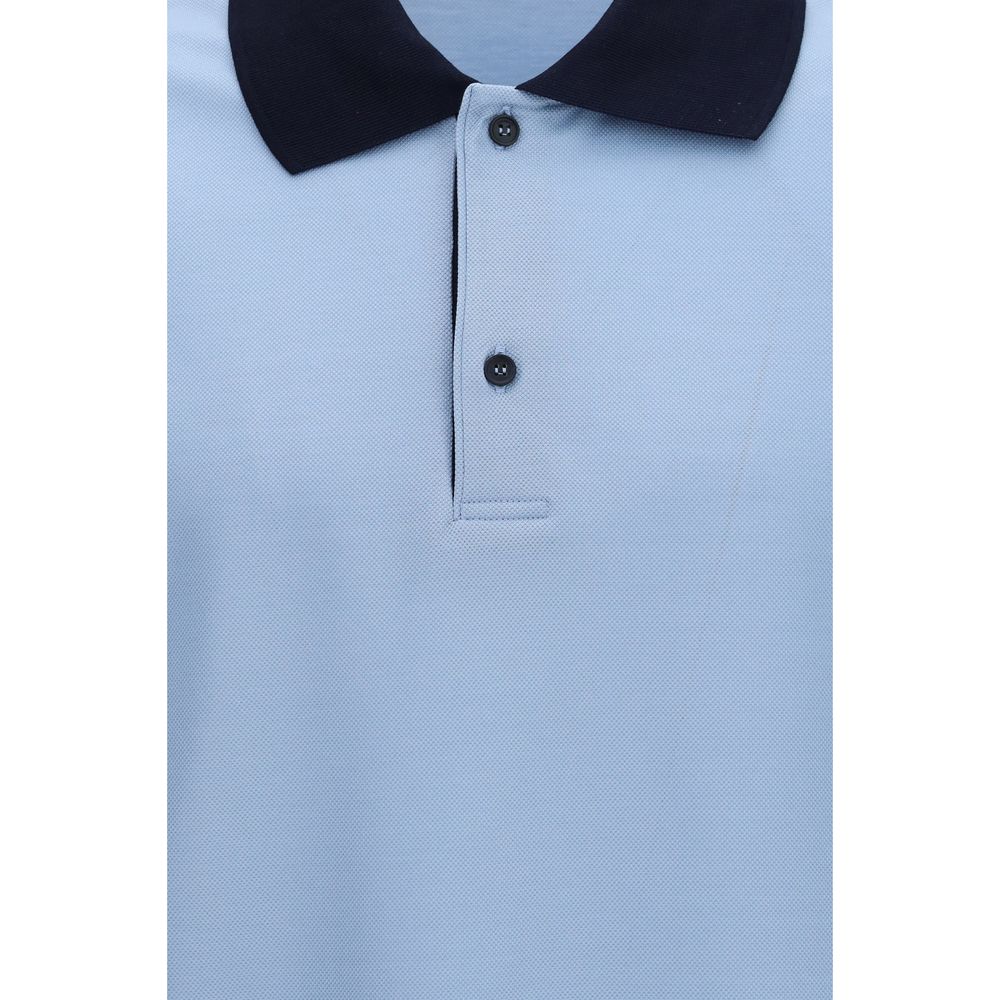 Ferragamo Blaues Baumwoll-Polohemd