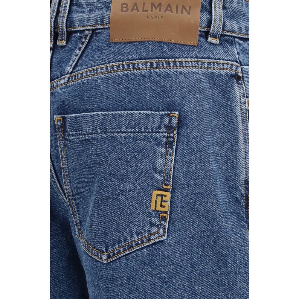 Balmain Blaue Baumwolljeans Denim