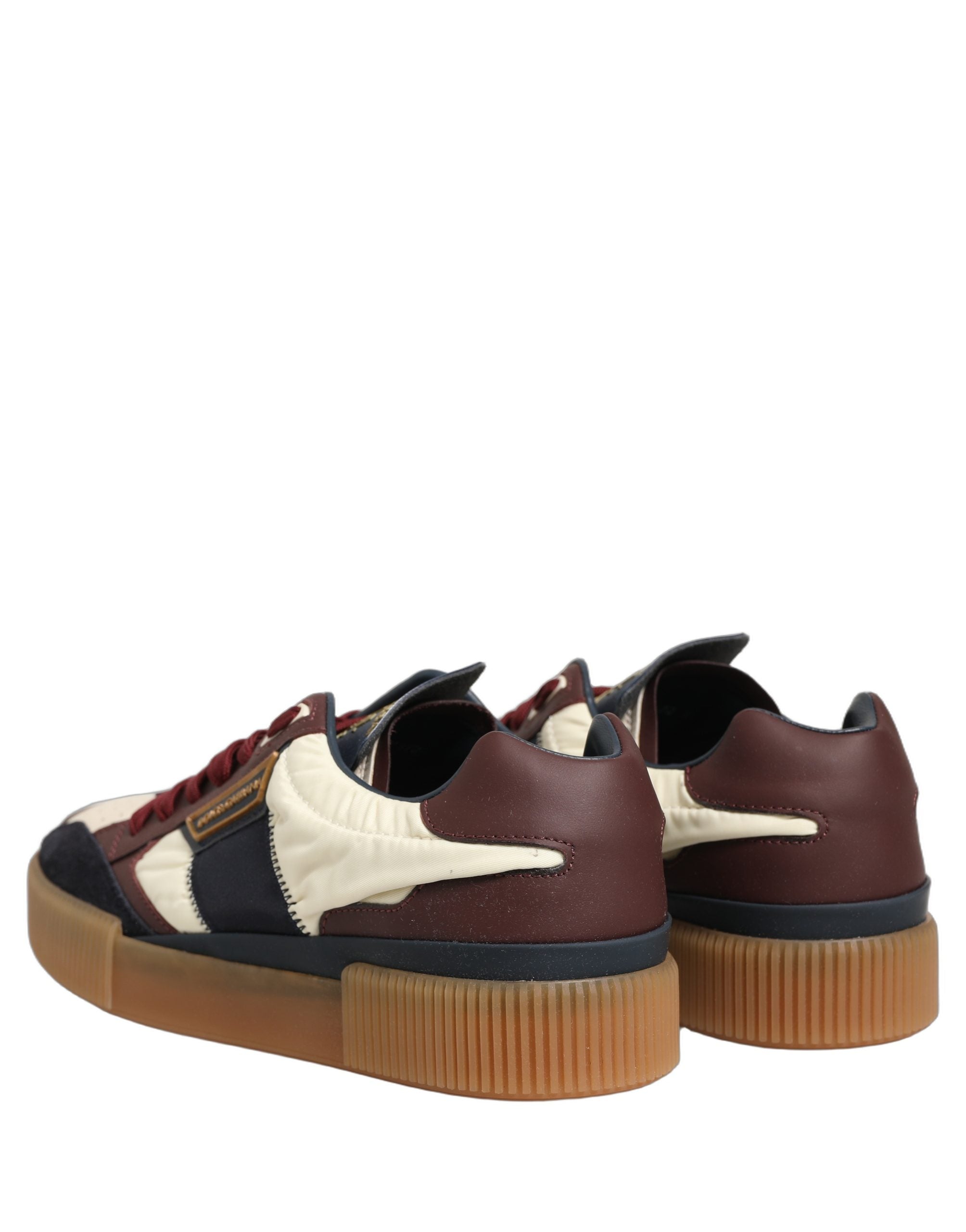 Dolce & Gabbana Mehrfarbige Leder MIAMI Low-Top-Sneaker für Herren