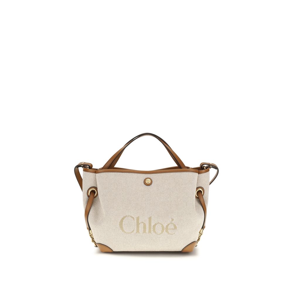 Chloé Beige Stoff-Schultertasche