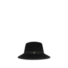 Valentino Garavani Schwarzer Baumwoll-Fedora