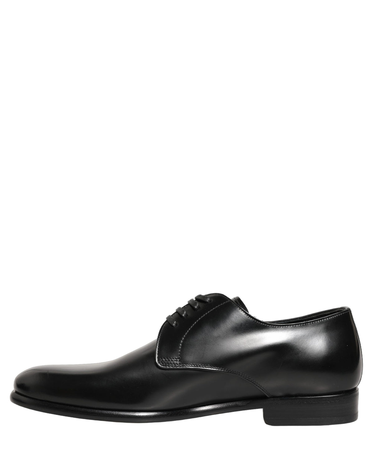 Dolce & Gabbana Schwarze Leder Schnür-Derby-Anzugschuhe