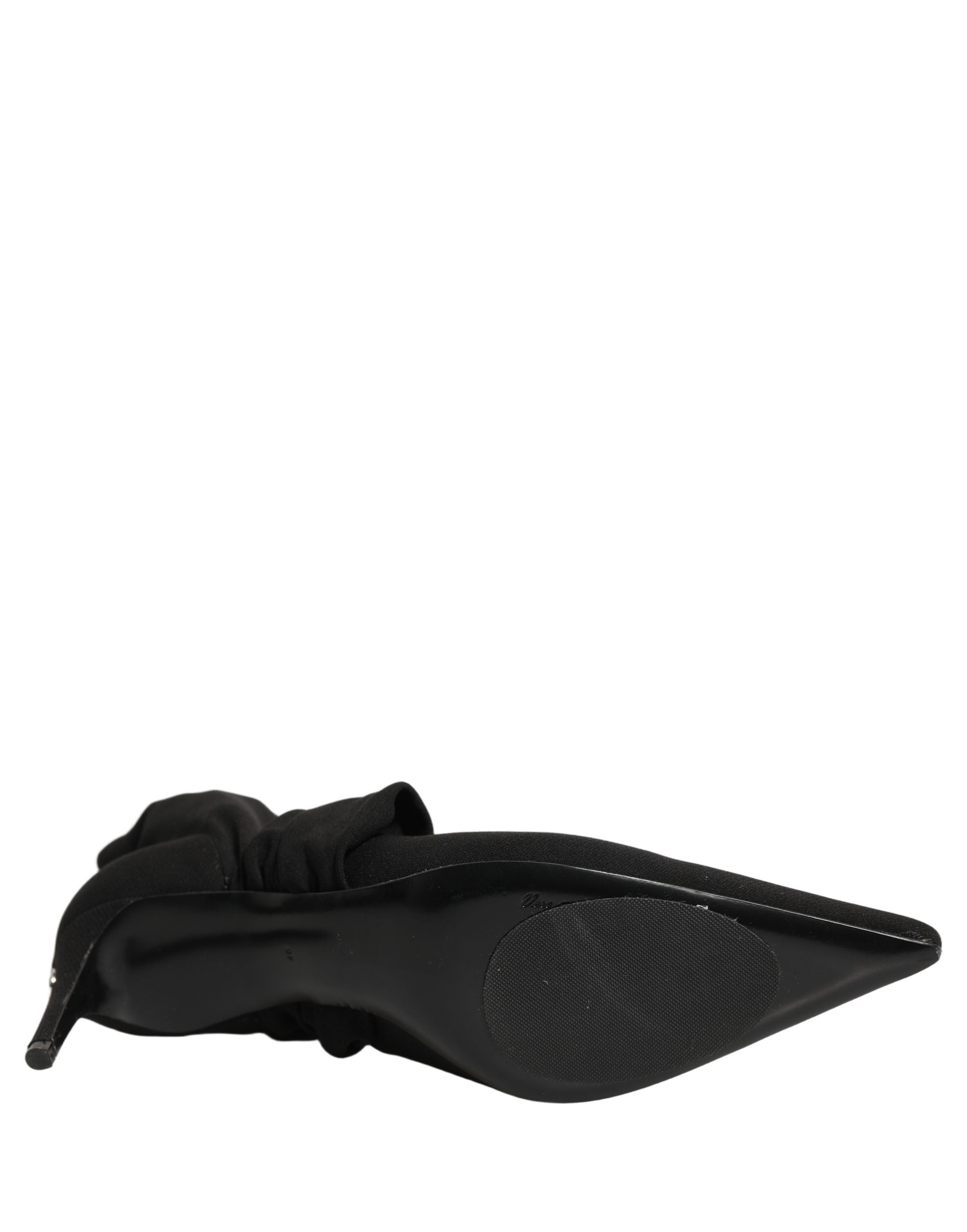 Dolce & Gabbana Schwarze Socken-Stiefel mit Absatz, Knöchelhoch
