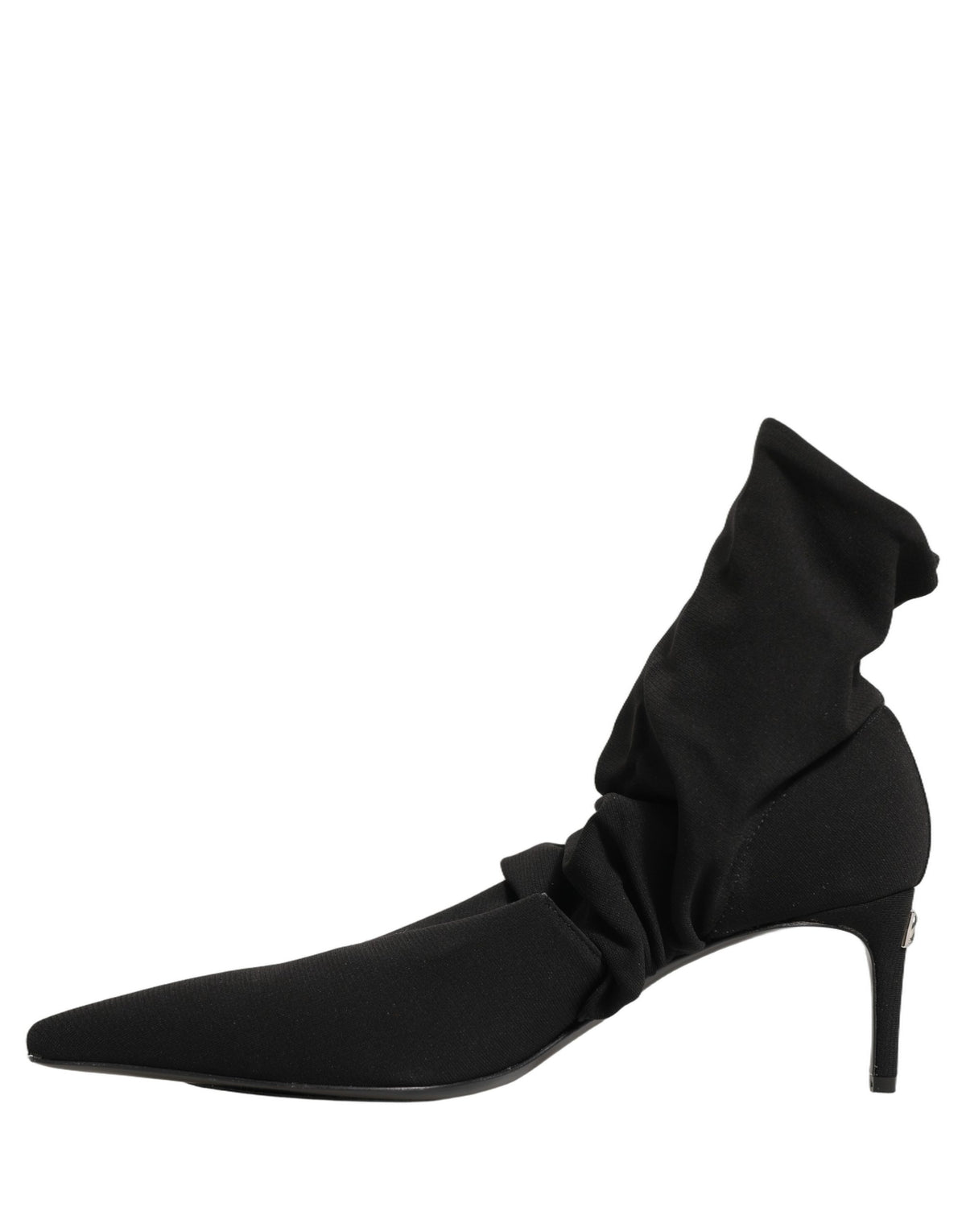 Dolce & Gabbana Schwarze Socken-Stiefel mit Absatz, Knöchelhoch