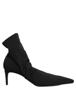Dolce & Gabbana Schwarze Socken-Stiefel mit Absatz, Knöchelhoch
