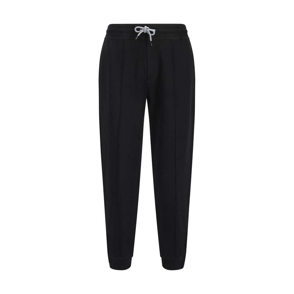 Brunello Cucinelli Schwarze Baumwoll-Jogginghose (Trainingshose)