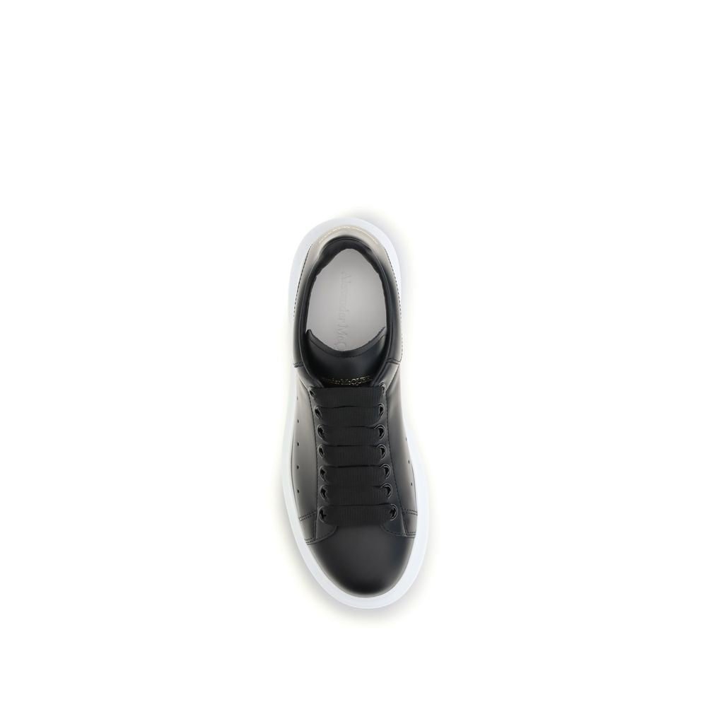 Alexander McQueen Schwarze Bos Taurus Plateau-Sneaker aus Kalbsleder