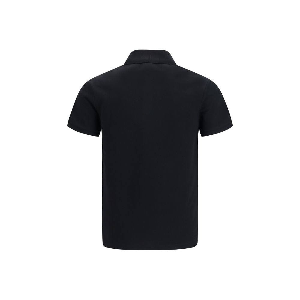 Balmain Schwarzes Baumwoll-Poloshirt