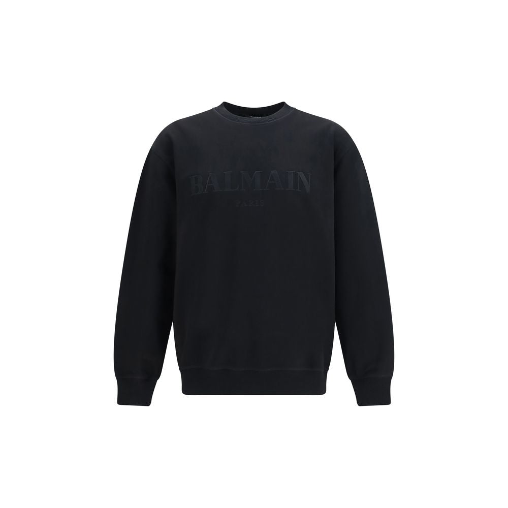 Balmain Schwarzer Baumwoll-Sweatshirt