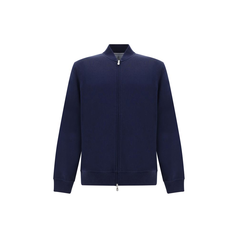 Brunello Cucinelli Blauer Baumwoll-Sweatshirt