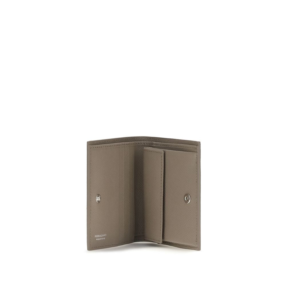 Ferragamo Beige Kalbsleder Bos Taurus Schultertasche