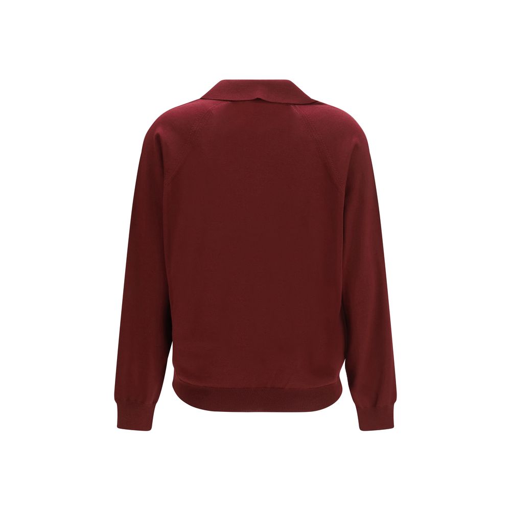Miu Miu Bordeaux Woll Cardigan Oves Aries