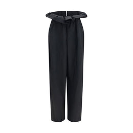 Khaite Schwarze Wollhose Oves Aries Casual Pants
