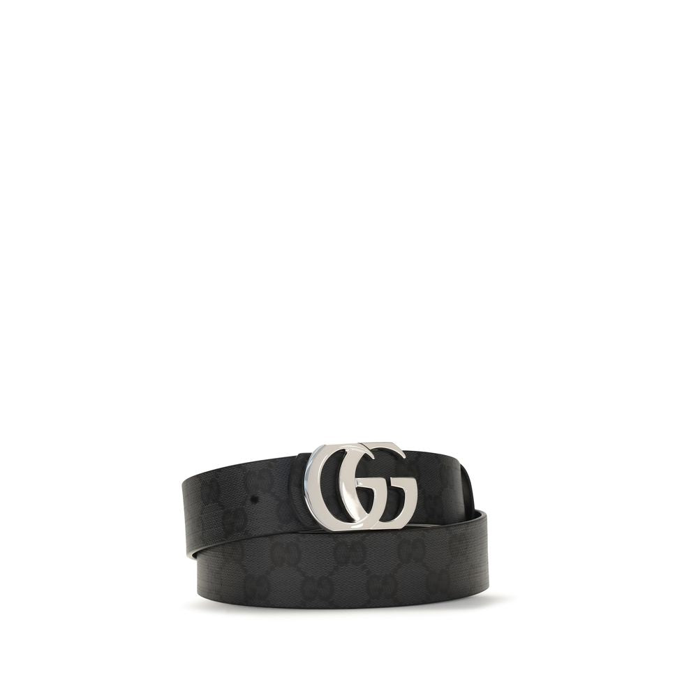 Gucci Schwarzer Kalbsleder Bos Taurus Regular Gürtel