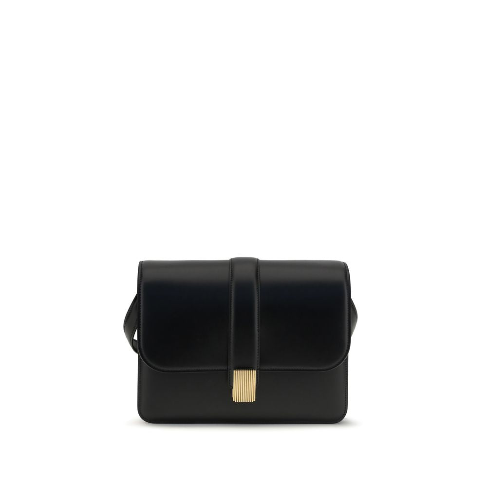Khaite Schwarze Bos Taurus Kalbsleder Schultertasche