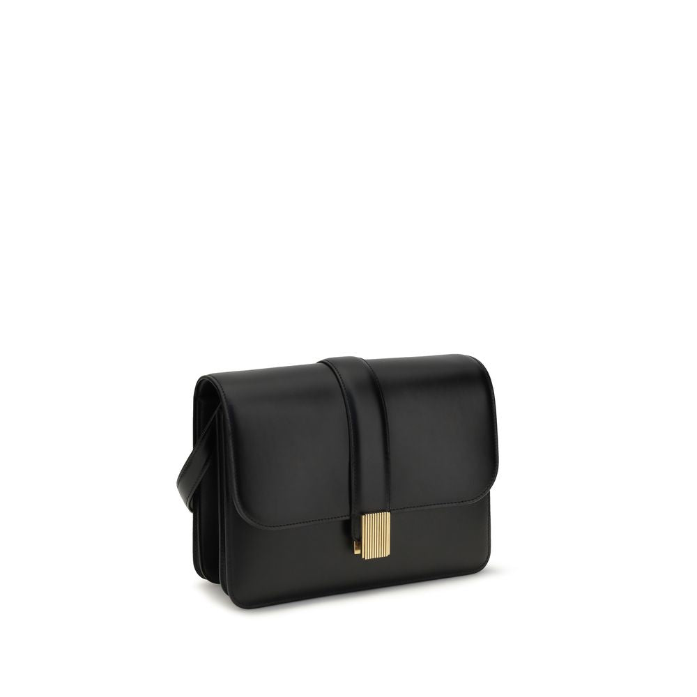 Khaite Schwarze Bos Taurus Kalbsleder Schultertasche