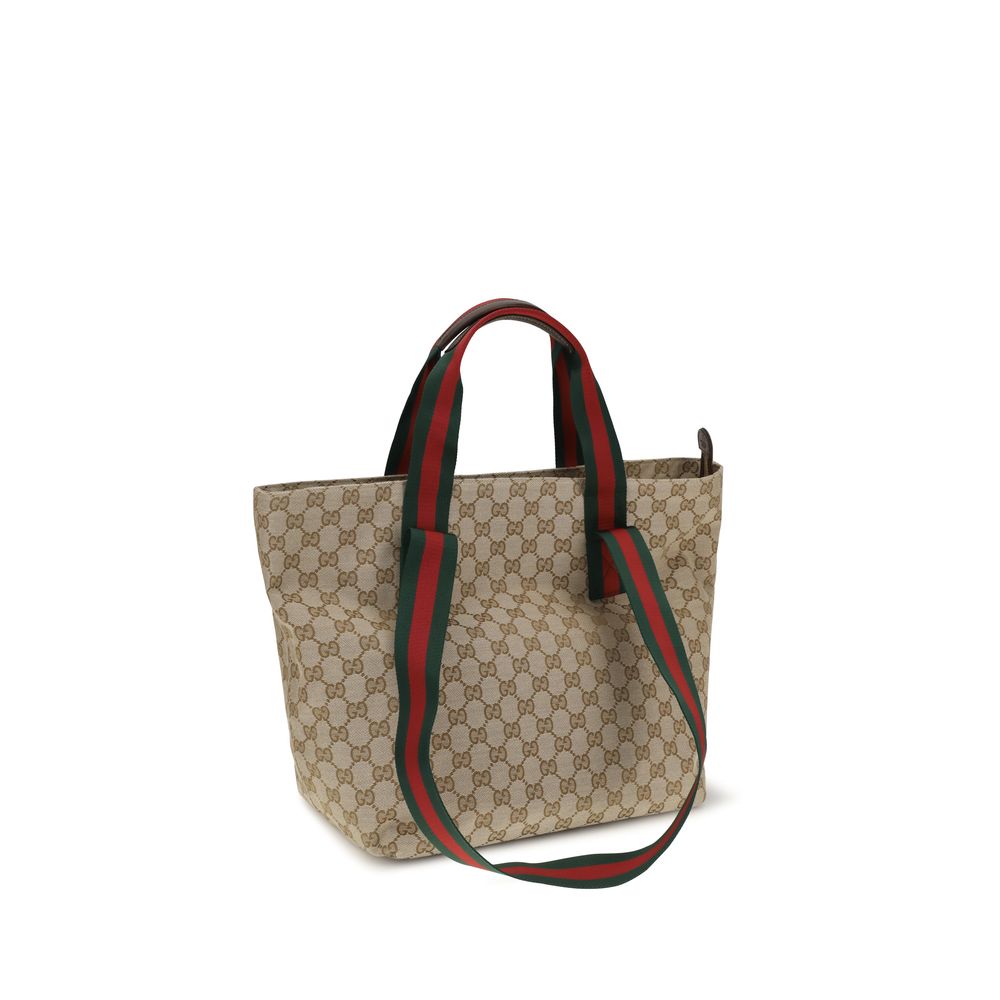 Gucci Beige Stoff-Schultertasche