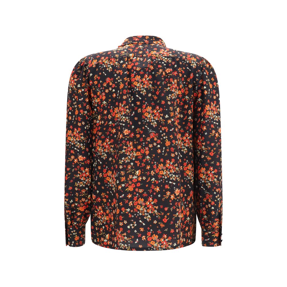 Gucci Mehrfarbiges Seidenhemd mit Muster