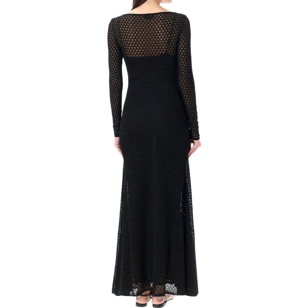 Tom Ford Schwarzes Freizeitkleid aus Metallic-Faser