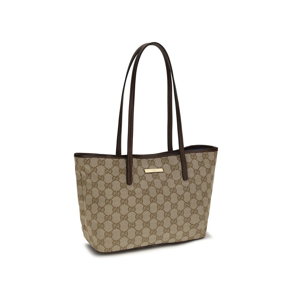 Gucci Beige Stoff-Handtasche