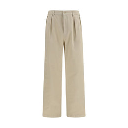 Prada Beige Cotton Casual Pants