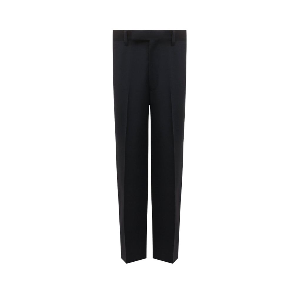 Prada Elegante blaue Woll-Hose