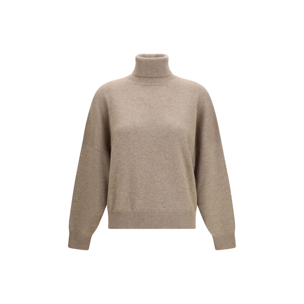 Brunello Cucinelli Brauner Kaschmir-Rollkragenpullover