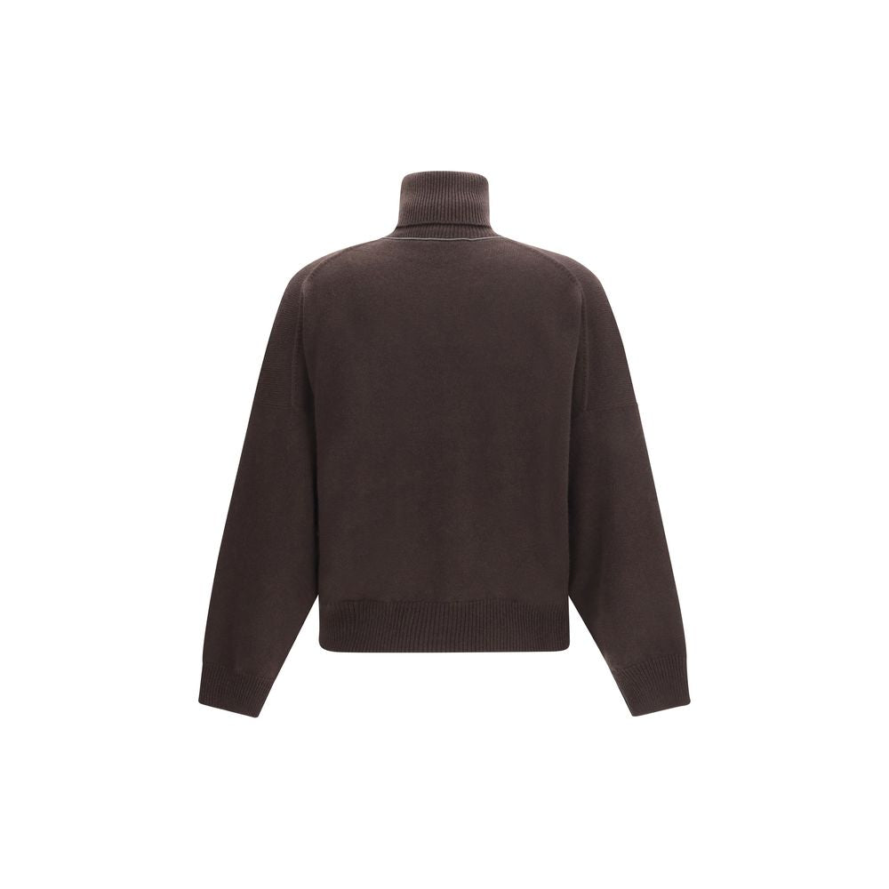Brunello Cucinelli Brauner Kaschmir-Rollkragenpullover