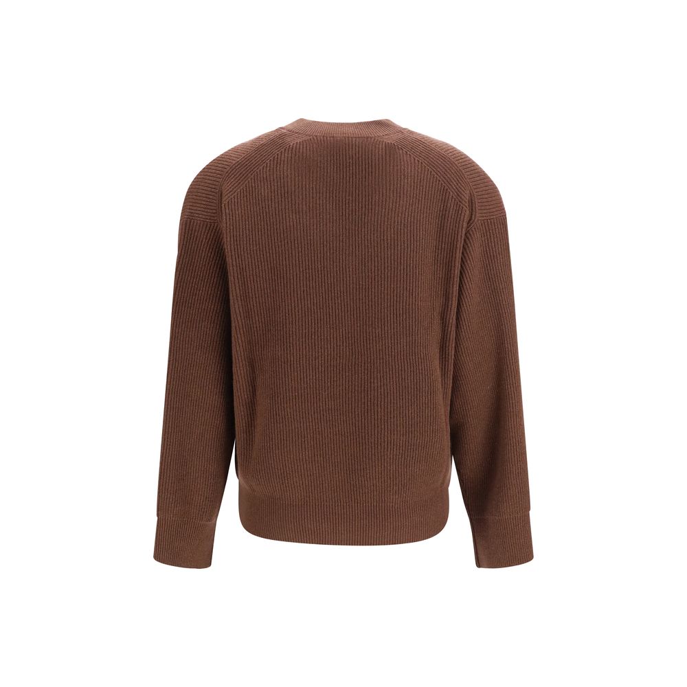 Brunello Cucinelli Brauner Kaschmirpullover