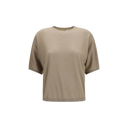 Brunello Cucinelli Beige Cashmere T-Shirt