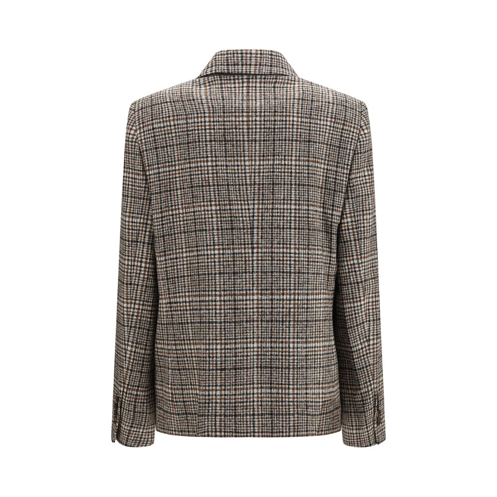 Brunello Cucinelli Mehrfarbige Jacke aus Alpaka Vicugna Pacos