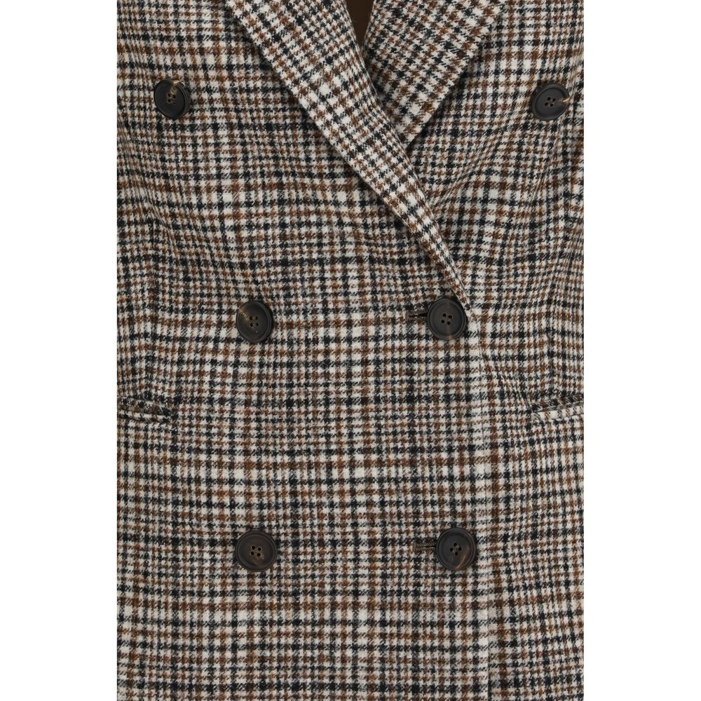 Brunello Cucinelli Mehrfarbige Jacke aus Alpaka Vicugna Pacos