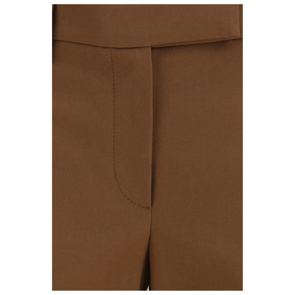 Brunello Cucinelli Braune Freizeithose aus Elasthan