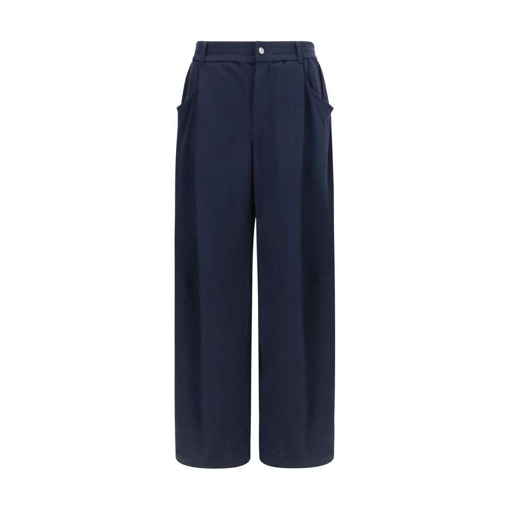 Brunello Cucinelli Blaue Baumwoll-Freizeithose